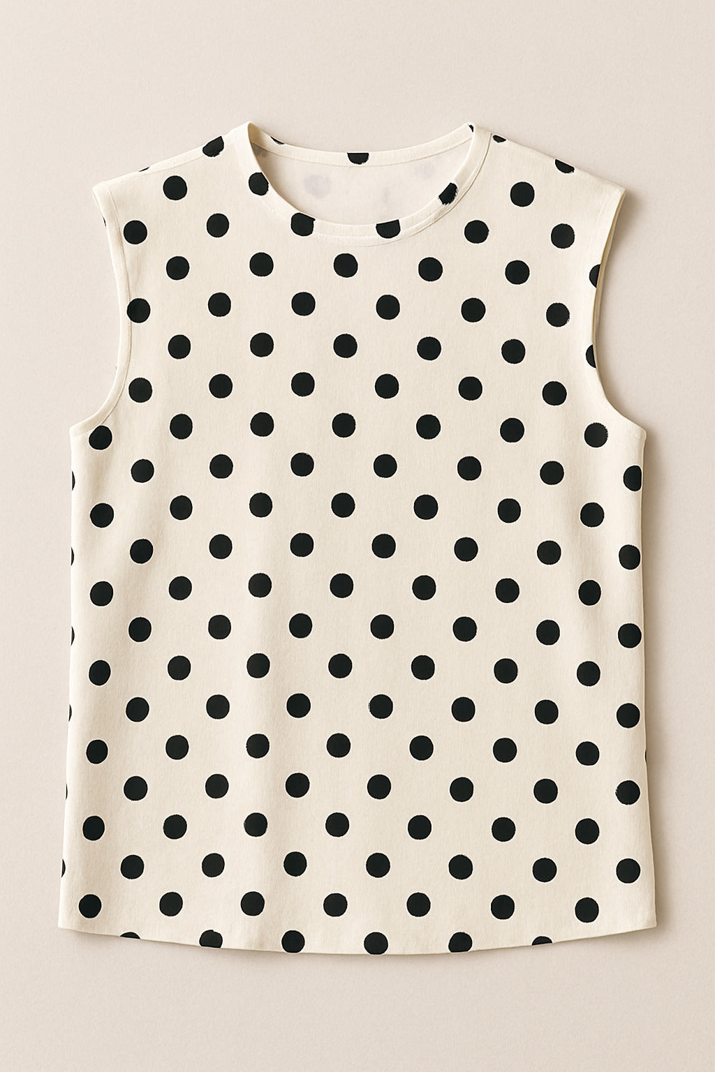 Polka Dot Sleeveless Top