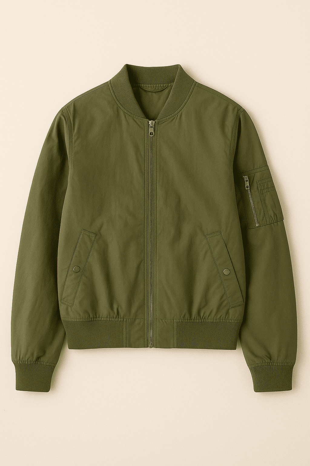 Olive Green Bomber Jacket