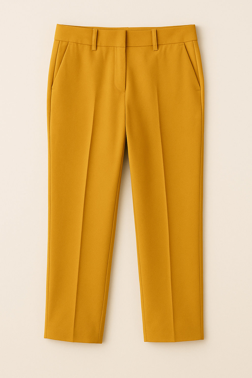 Mustard Cropped Trousers