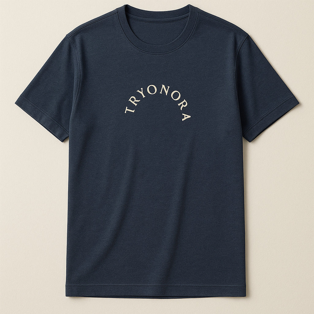 Black Oversized Graphic Tee with Tryonora