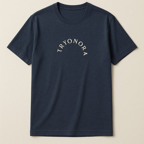 Black Oversized Graphic Tee with Tryonora
